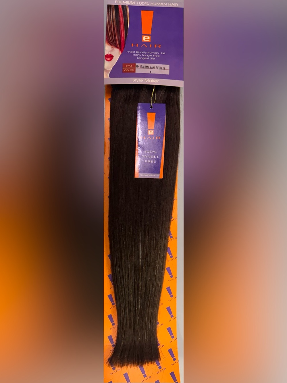 E! Hair. 100% human hair. Italian Yaki Perm.